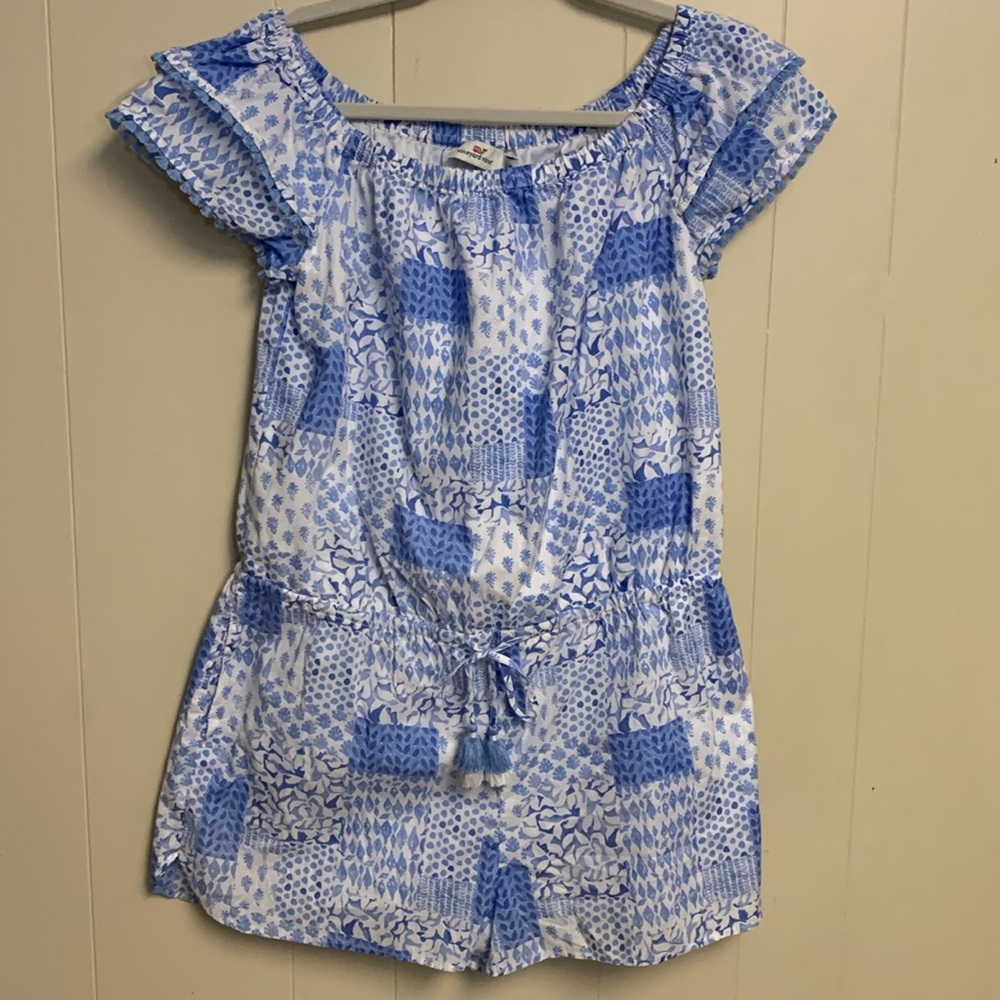 Vineyard And Vines Size Medium Patchwork Print Sh… - image 1